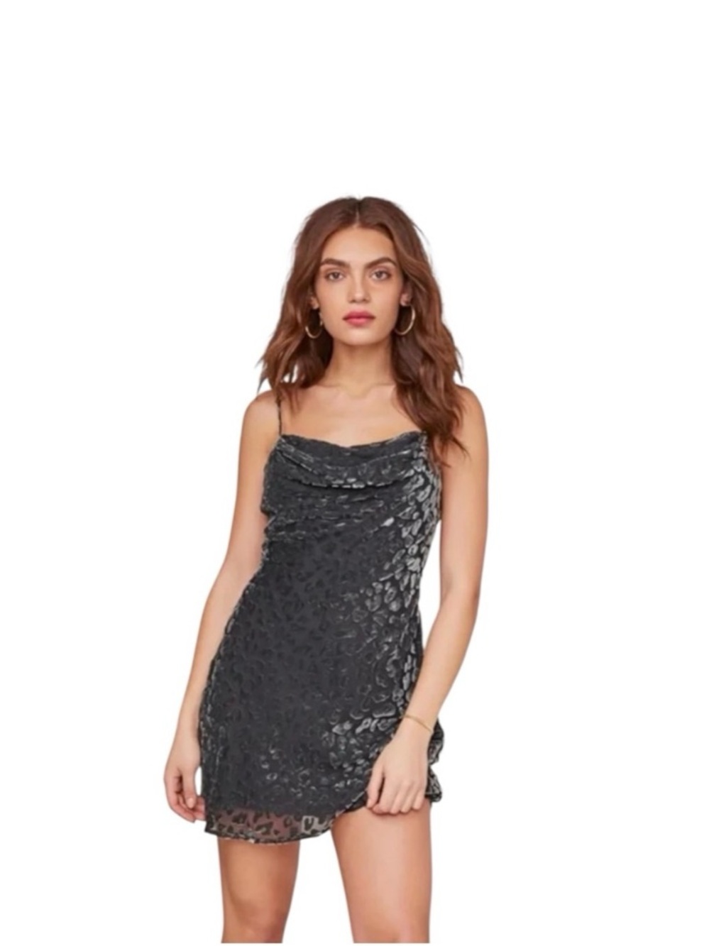 ASTR Velvet Slip Dress